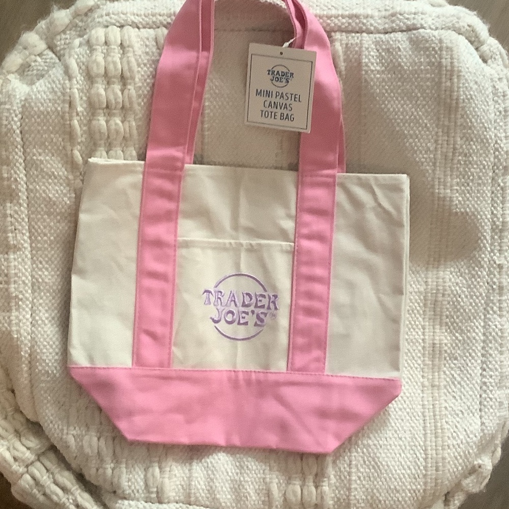 Trader Joe’s Mini pastel Pink Tote